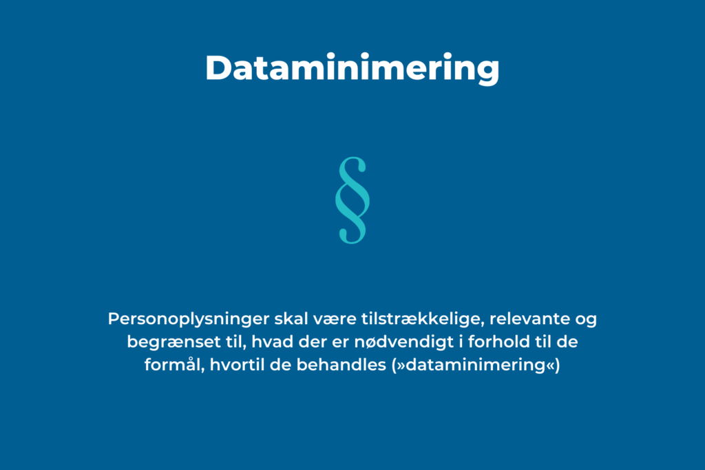 Dataminimering gdpr.dk